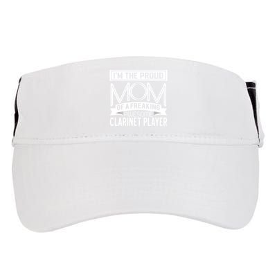 Proud Mom Awesome Clarinet Player Marching Band Mothers Gift Adult Drive Performance Visor