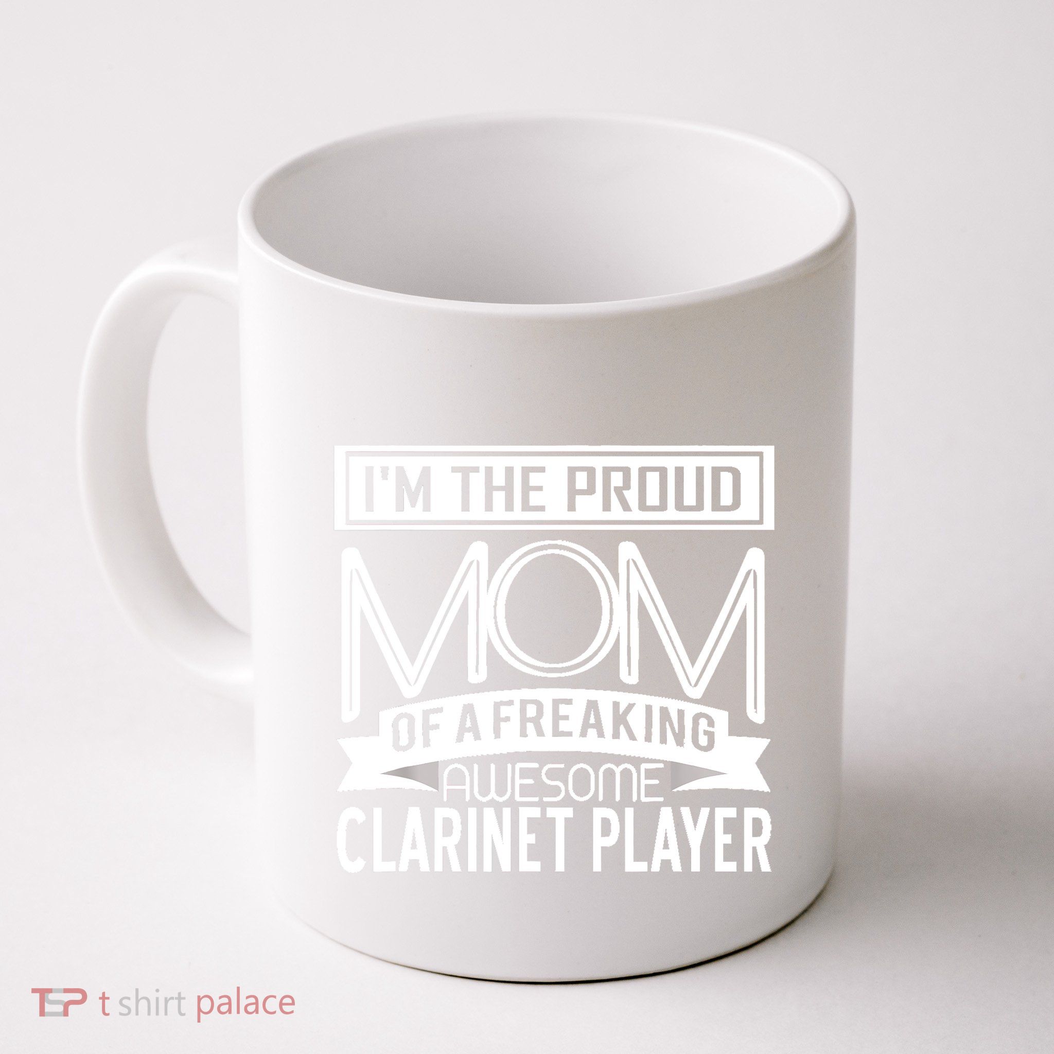 Proud Mom Awesome Clarinet Player Marching Band Mothers Gift Mug