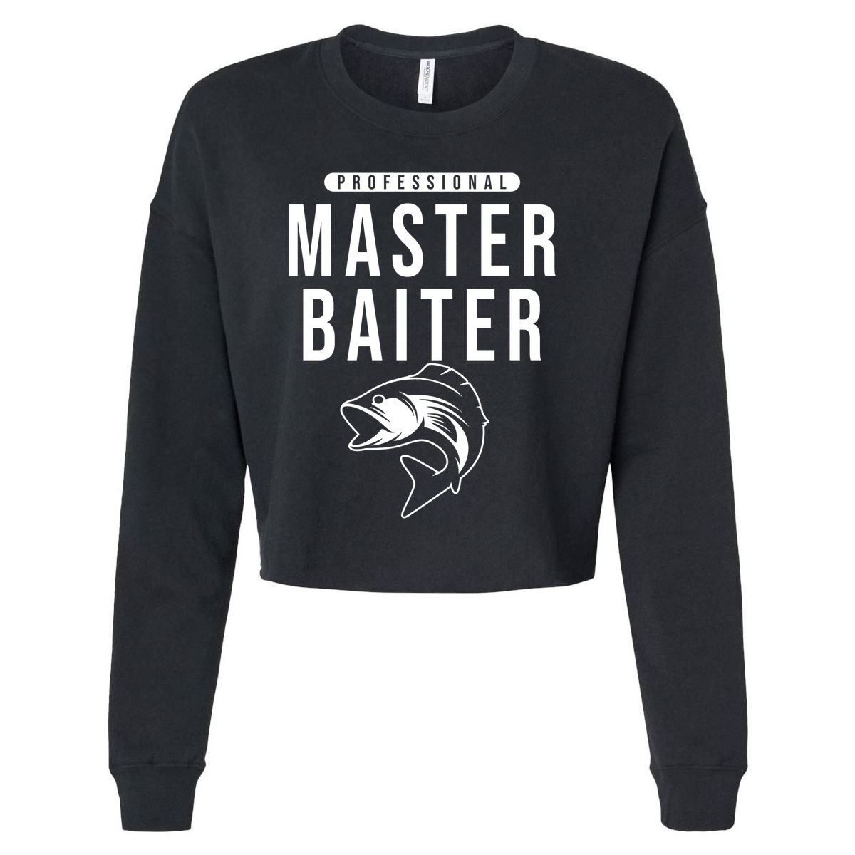 Professional Master Baiter Fishing Cropped Pullover Crew