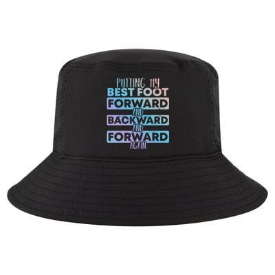 Putting My Best Foot Forward And Backward Tap Dance Day Meaningful Gift Cool Comfort Performance Bucket Hat