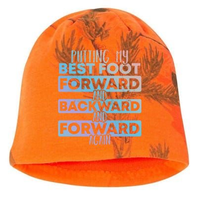 Putting My Best Foot Forward And Backward Tap Dance Day Meaningful Gift Kati - Camo Knit Beanie