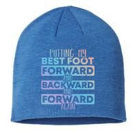 Putting My Best Foot Forward And Backward Tap Dance Day Meaningful Gift Sustainable Beanie