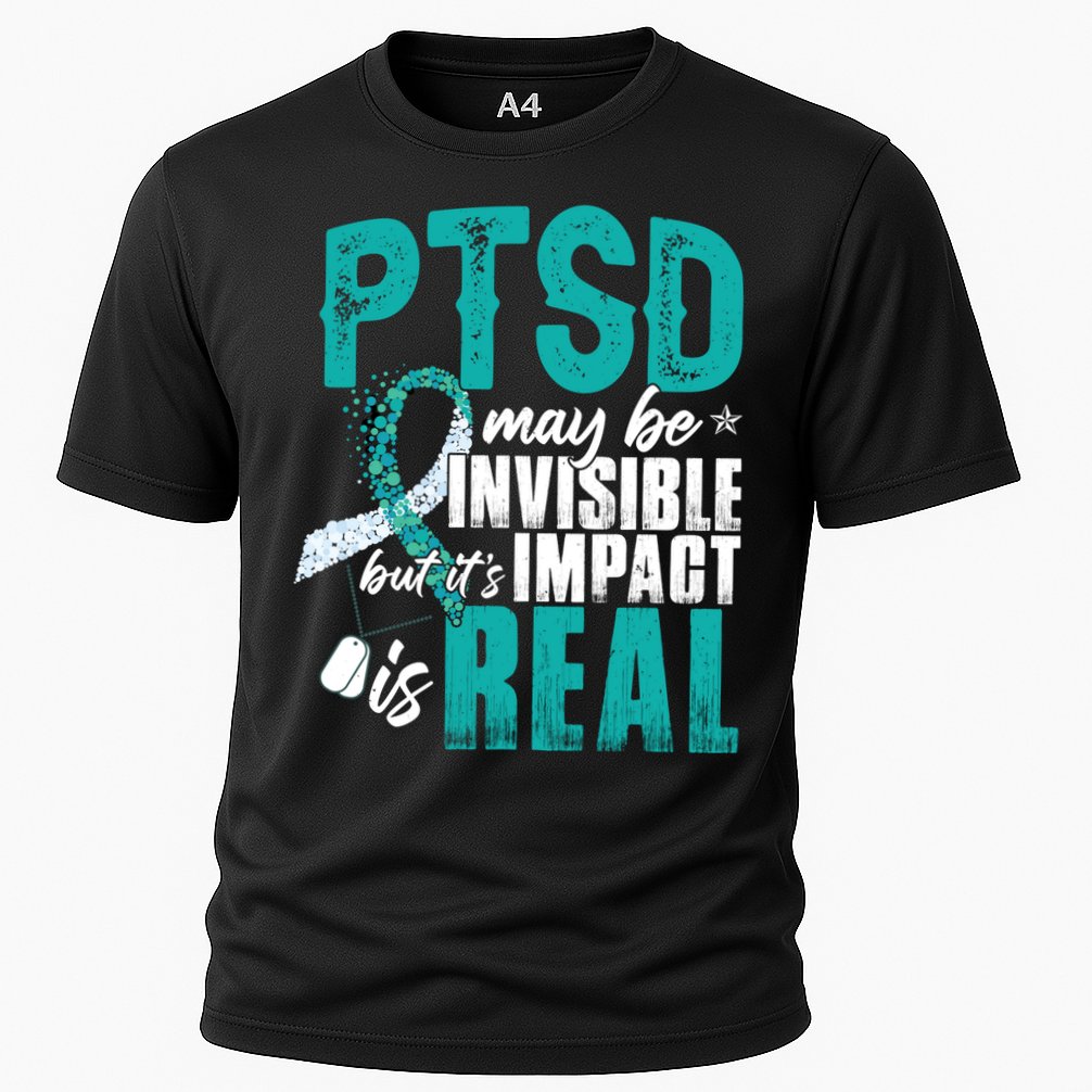 Ptsd May Be Invisible Ptsd Awareness Month Cool Gift Cooling Performance Crew T-Shirt