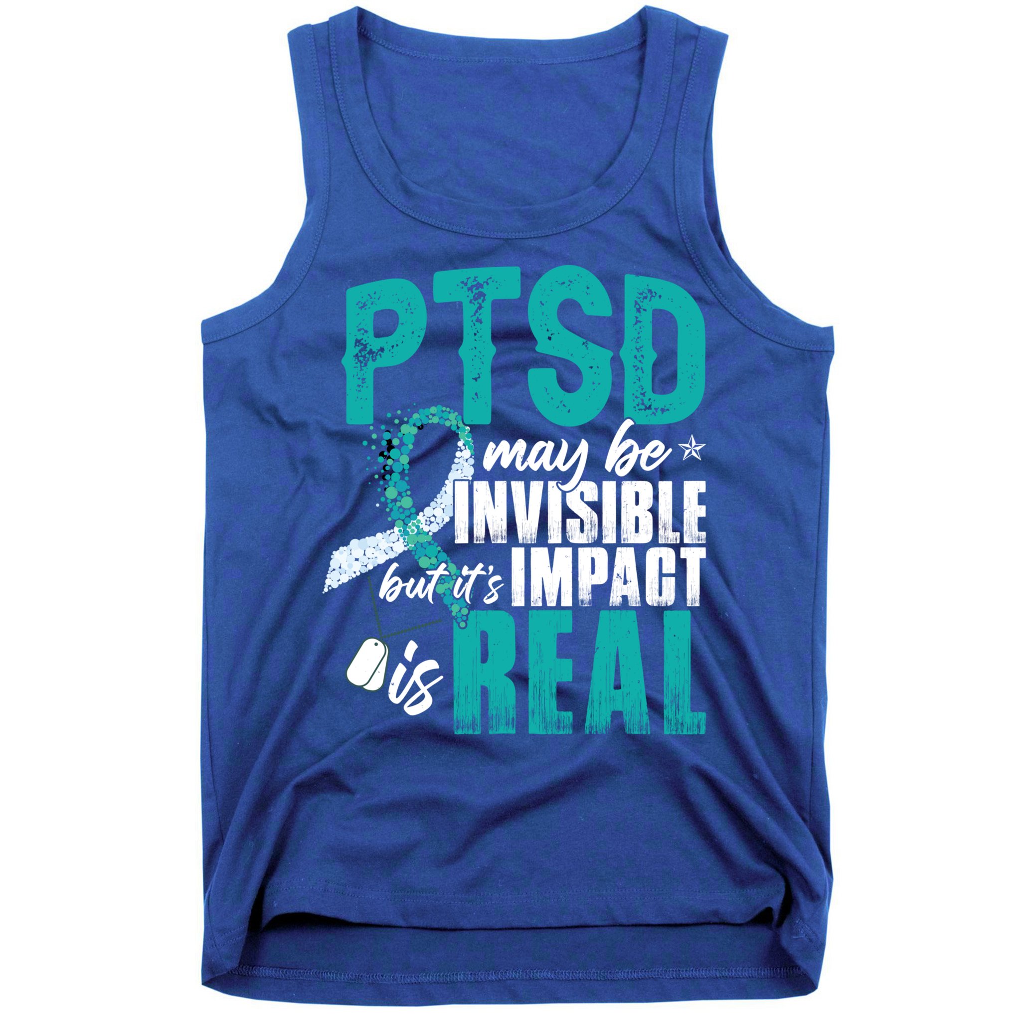Ptsd May Be Invisible Ptsd Awareness Month Cool Gift Tank Top