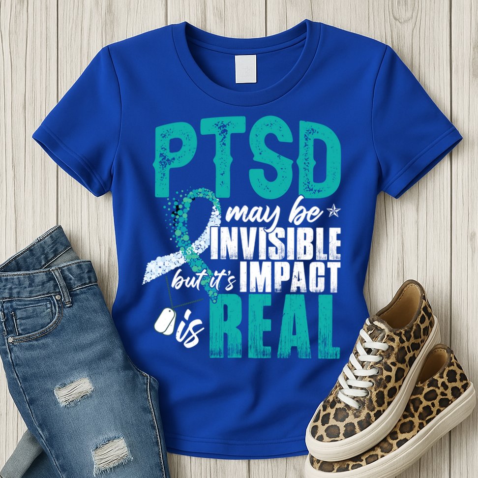 Ptsd May Be Invisible Ptsd Awareness Month Cool Gift Womens T-Shirt