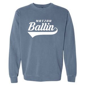 Passover Matzah Ballin Funny Seder Jewish Holiday Garment-Dyed Sweatshirt