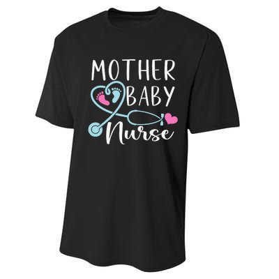 Postpartum Mother Baby Nurse Mom Baby Postpartum Nursing Performance Sprint T-Shirt