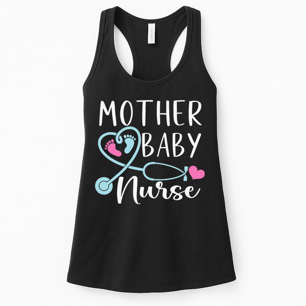 Postpartum Mother Baby Nurse Mom Baby Postpartum Nursing Womens Tank Top