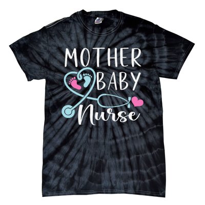 Postpartum Mother Baby Nurse Mom Baby Postpartum Nursing Tie-Dye T-Shirt