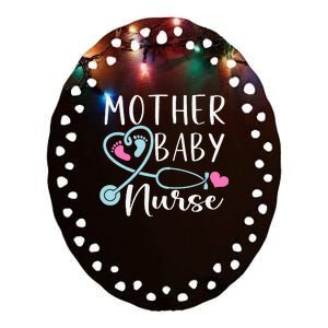 Postpartum Mother Baby Nurse Mom Baby Postpartum Nursing Ceramic Oval Ornament