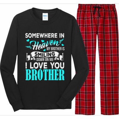 Proud My Brother In Heaven Happy Father Day Proud Of Brother Long Sleeve Pajama Set