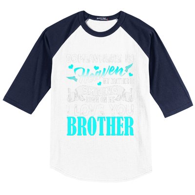 Proud My Brother In Heaven Happy Father Day Proud Of Brother Baseball Sleeve Shirt