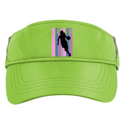 Purple Motivational Basketball Players Team Coaching Cool Gift Adult Drive Performance Visor