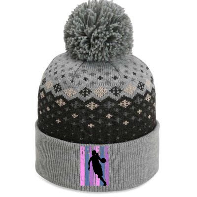 Purple Motivational Basketball Players Team Coaching Cool Gift The Baniff Cuffed Pom Beanie