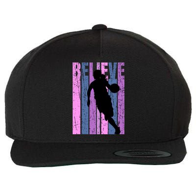 Purple Motivational Basketball Players Team Coaching Cool Gift Wool Snapback Cap