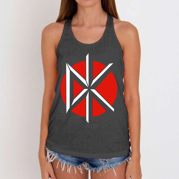 Punk Music Band By Rock Off Women's Knotted Racerback Tank