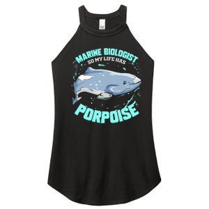 Porpoise Marine Biologist Gift for Marine Biology Scientist Women's Perfect Tri Rocker Tank