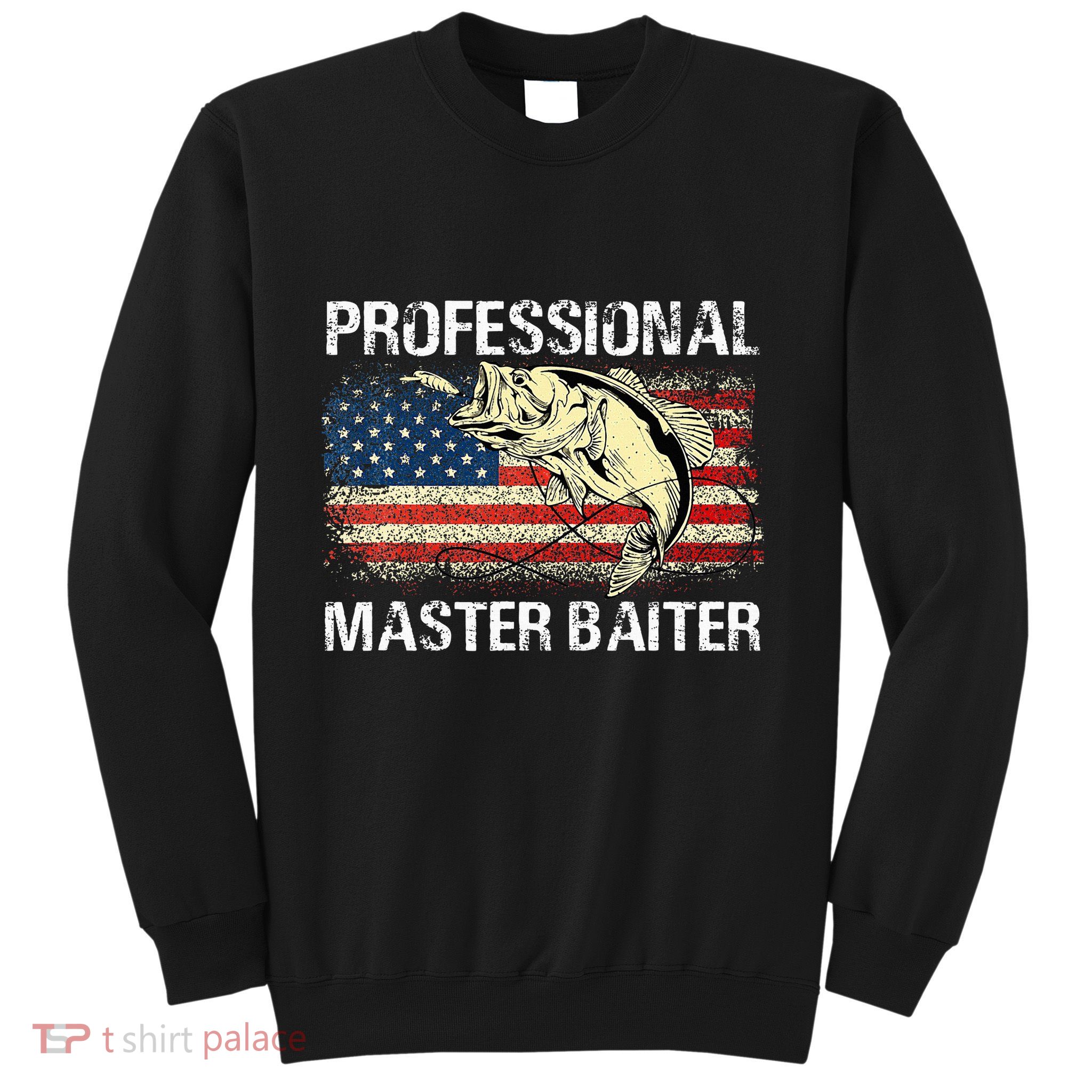 Professional Master Baiter Retro American Flag Sweatshirt