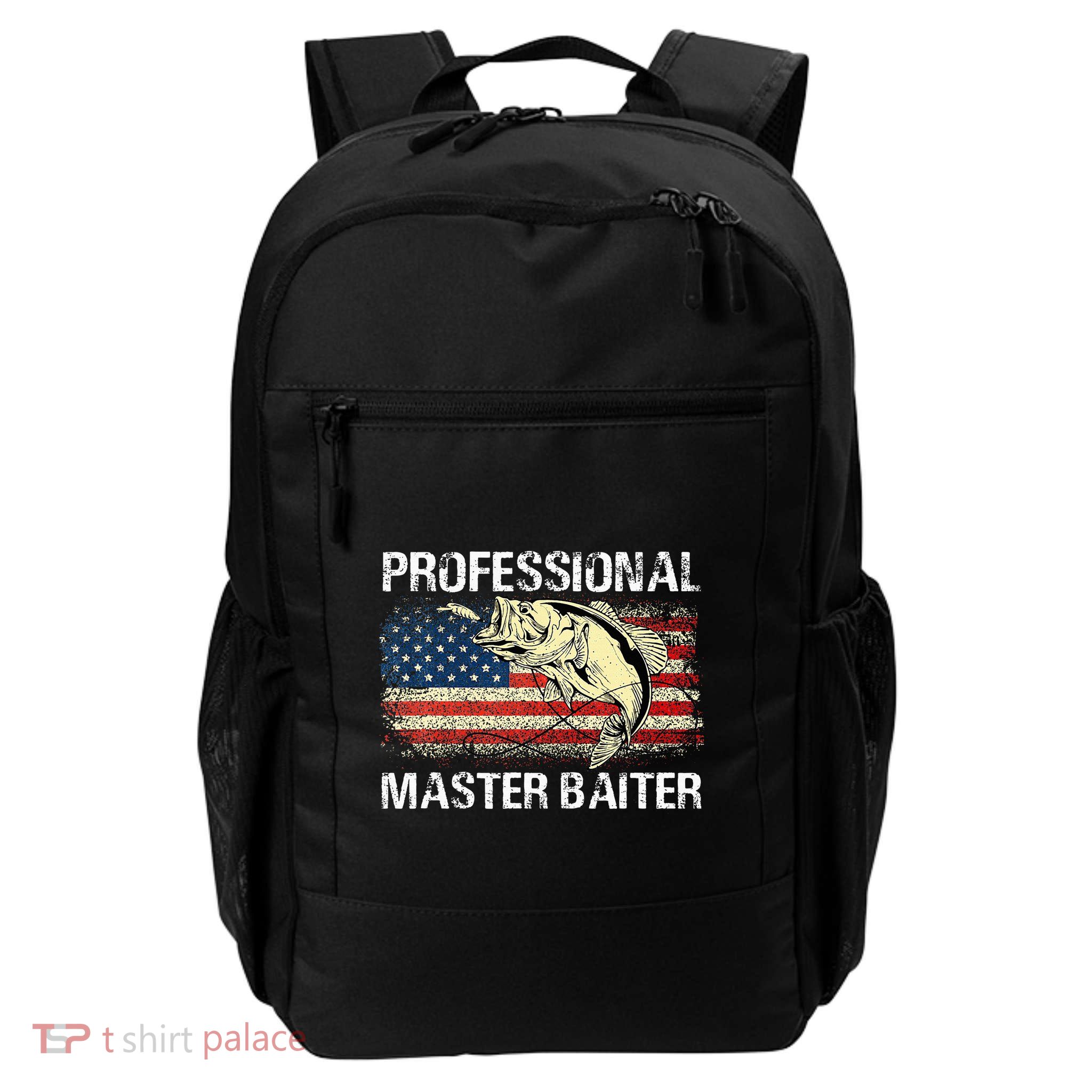 Professional Master Baiter Retro American Flag Daily Commute Backpack