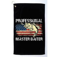 Professional Master Baiter Retro American Flag Golf Towel