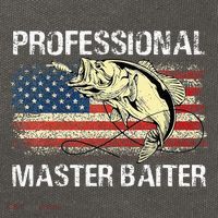 Professional Master Baiter Retro American Flag Cotton Canvas Backpack