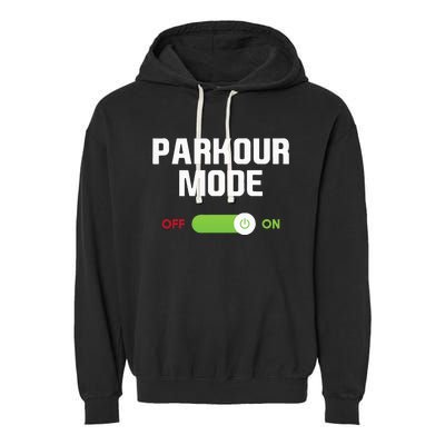 Parkour Mode Backflip Freerunning Urban Gymnastic Garment-Dyed Fleece Hoodie