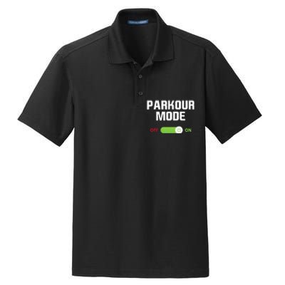 Parkour Mode Backflip Freerunning Urban Gymnastic Dry Zone Grid Polo