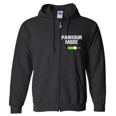 Parkour Mode Backflip Freerunning Urban Gymnastic Full Zip Hoodie