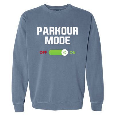 Parkour Mode Backflip Freerunning Urban Gymnastic Garment-Dyed Sweatshirt