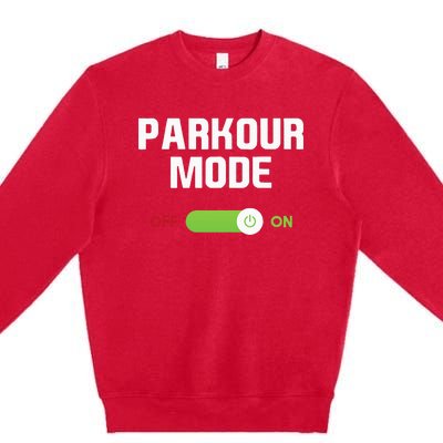 Parkour Mode Backflip Freerunning Urban Gymnastic Premium Crewneck Sweatshirt