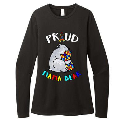 Proud Mama Bear Autism Awareness Day Autistic Month Womens CVC Long Sleeve Shirt