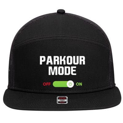 Parkour Mode Backflip Freerunning Urban Gymnastic 7 Panel Mesh Trucker Snapback Hat