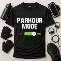 Parkour Mode Backflip Freerunning Urban Gymnastic Cooling Performance Crew T-Shirt