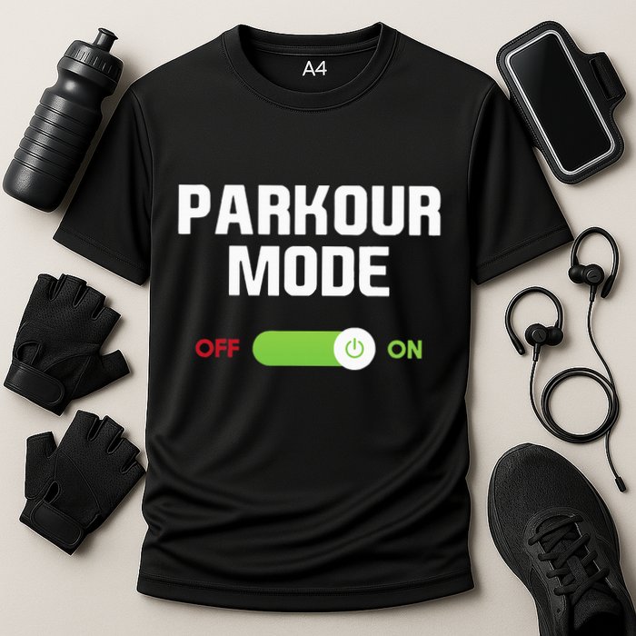 Parkour Mode Backflip Freerunning Urban Gymnastic Cooling Performance Crew T-Shirt