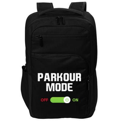 Parkour Mode Backflip Freerunning Urban Gymnastic Impact Tech Backpack