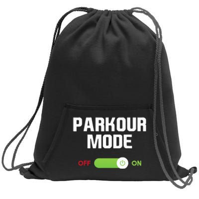 Parkour Mode Backflip Freerunning Urban Gymnastic Sweatshirt Cinch Pack Bag