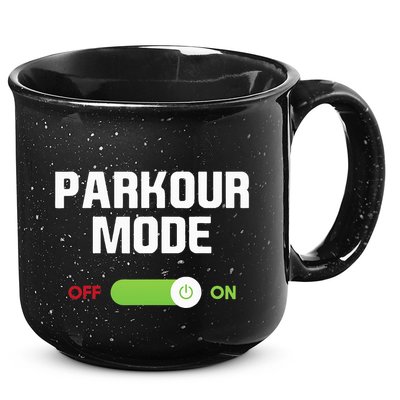 Parkour Mode Backflip Freerunning Urban Gymnastic 15oz Campfire Ceramic Mug