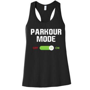 Parkour Mode Backflip Freerunning Urban Gymnastic Women's Racerback Tank