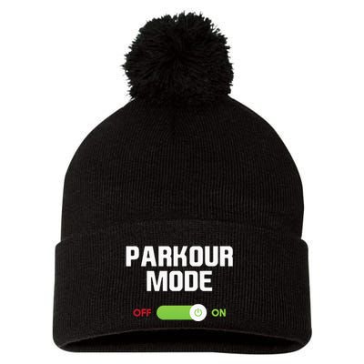 Parkour Mode Backflip Freerunning Urban Gymnastic Pom Pom 12in Knit Beanie