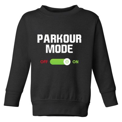 Parkour Mode Backflip Freerunning Urban Gymnastic Toddler Sweatshirt