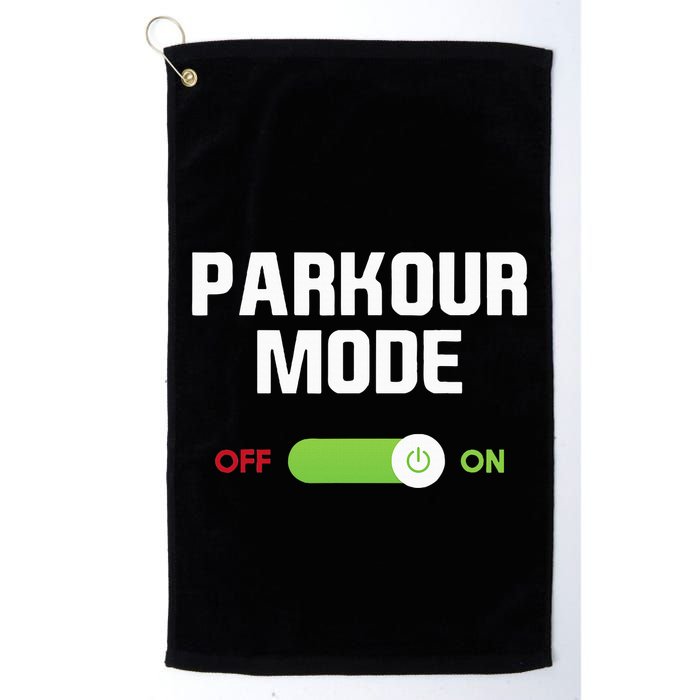 Parkour Mode Backflip Freerunning Urban Gymnastic Golf Towel