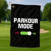 Parkour Mode Backflip Freerunning Urban Gymnastic Golf Towel