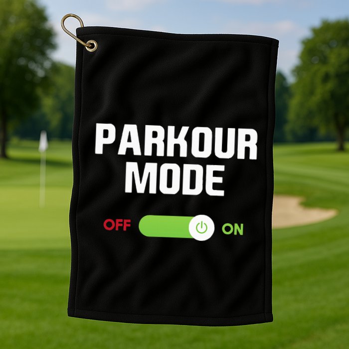Parkour Mode Backflip Freerunning Urban Gymnastic Golf Towel