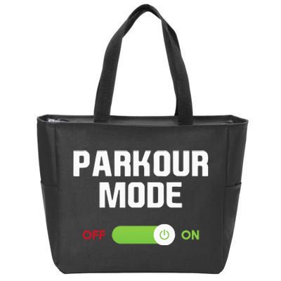 Parkour Mode Backflip Freerunning Urban Gymnastic Zip Tote Bag