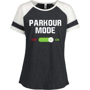 Parkour Mode Backflip Freerunning Urban Gymnastic Enza Ladies Jersey Colorblock Tee