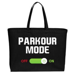 Parkour Mode Backflip Freerunning Urban Gymnastic Cotton Canvas Jumbo Tote