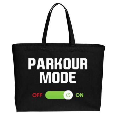 Parkour Mode Backflip Freerunning Urban Gymnastic Cotton Canvas Jumbo Tote