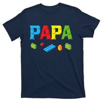 Papa Master Builder Building Bricks Blocks Family Set Parent T-Shirt