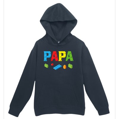 Papa Master Builder Building Bricks Blocks Family Set Parent Urban Pullover Hoodie