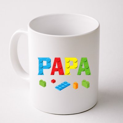 Papa Master Builder Building Bricks Blocks Family Set Parent Coffee Mug